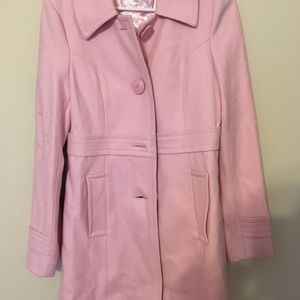Pink pea coat